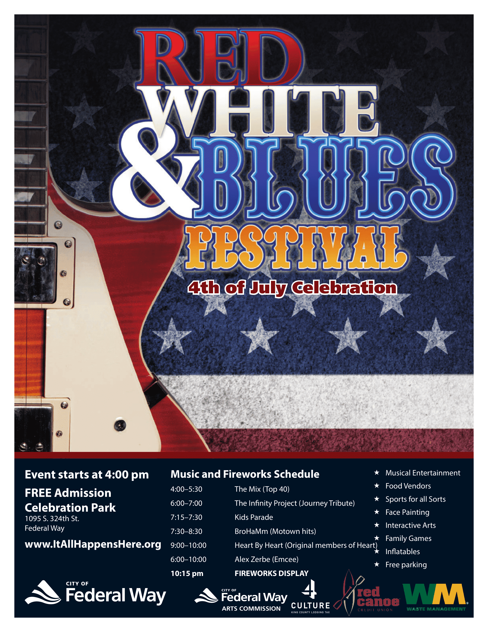 Federal Way Red, White & Blues Festival Federal Way Tourism
